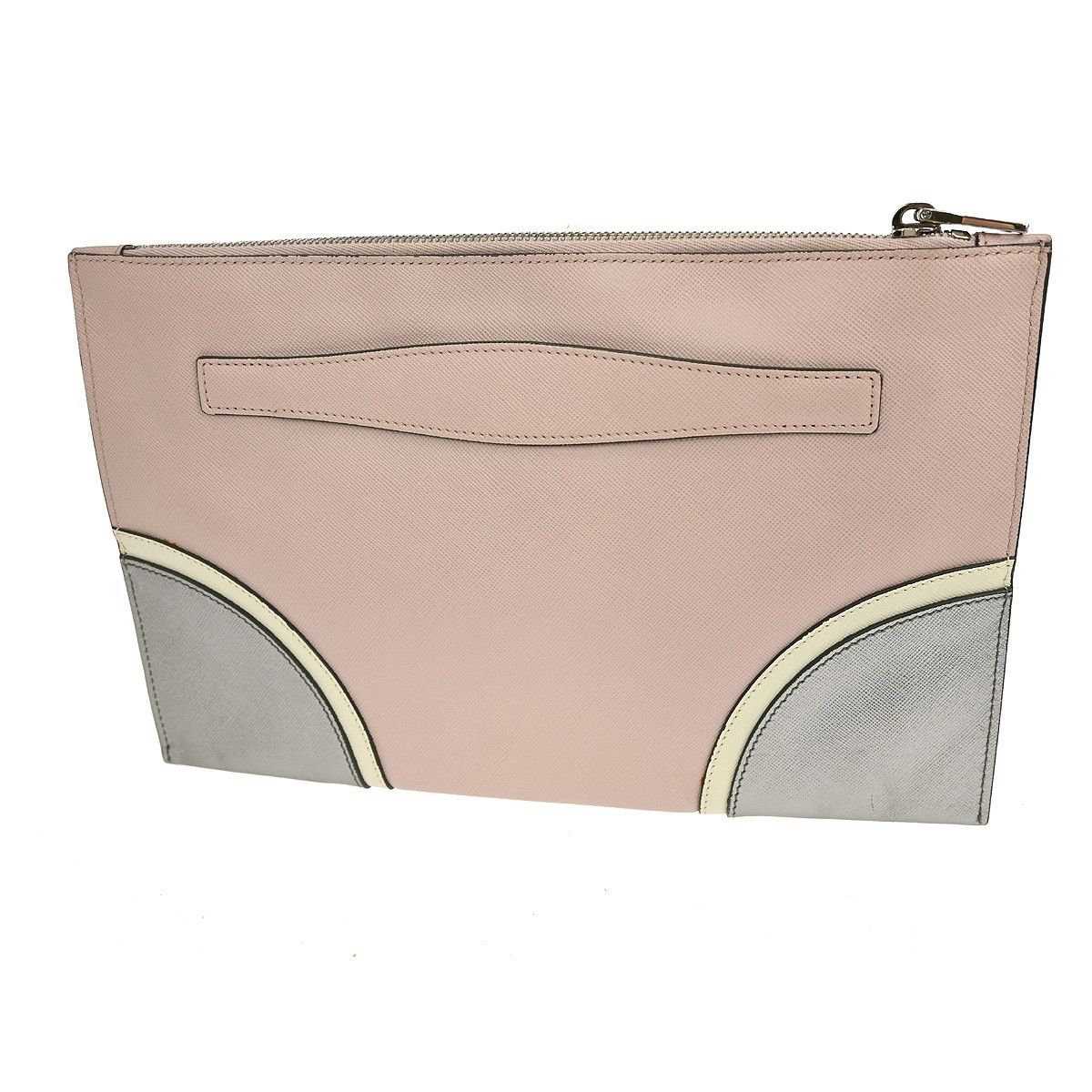 Prada Prada Hand Strap Clutch Saffiano Leather Size ONE SIZE - 2 Thumbnail