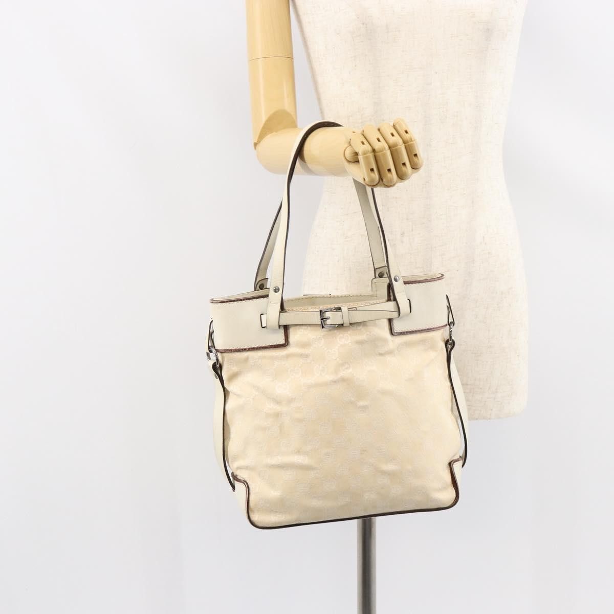 Gucci Gucci Belted Bucket Tote GG Canvas with Leather Size ONE SIZE - 16 Thumbnail