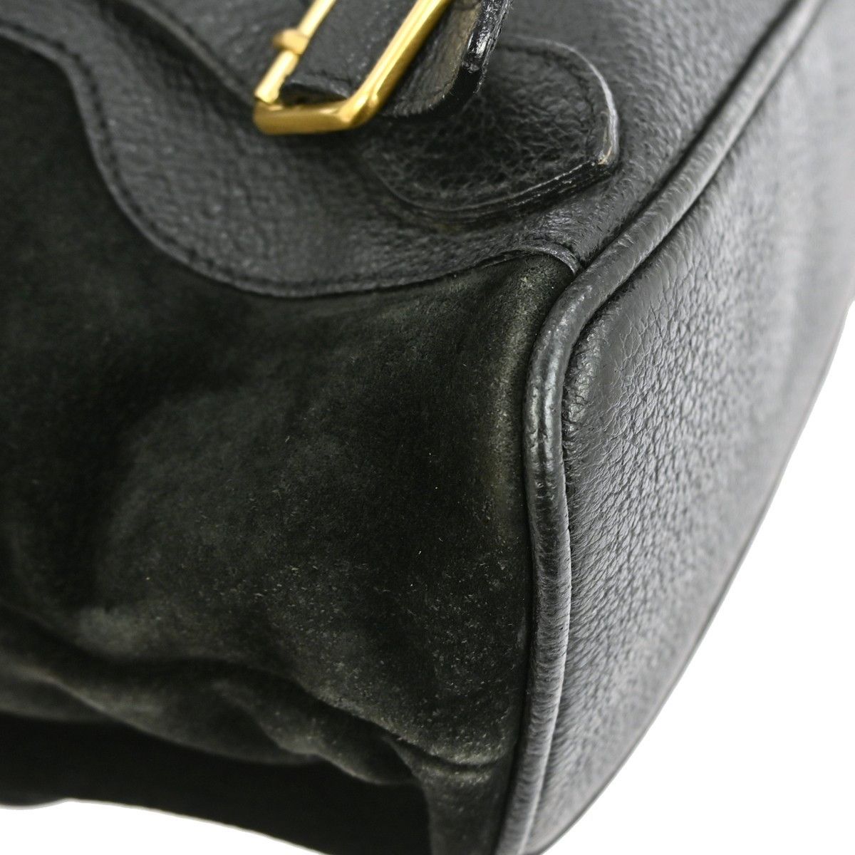 Gucci Gucci Vintage Bamboo Backpack Suede Size ONE SIZE - 7 Thumbnail