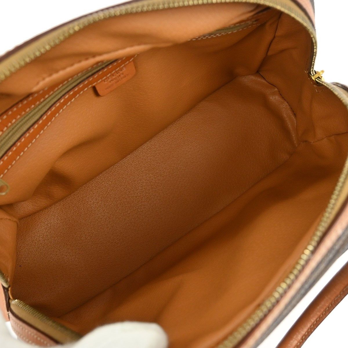 Celine Celine Vintage Macadam Handbag Canvas and Leather Size ONE SIZE - 4 Thumbnail