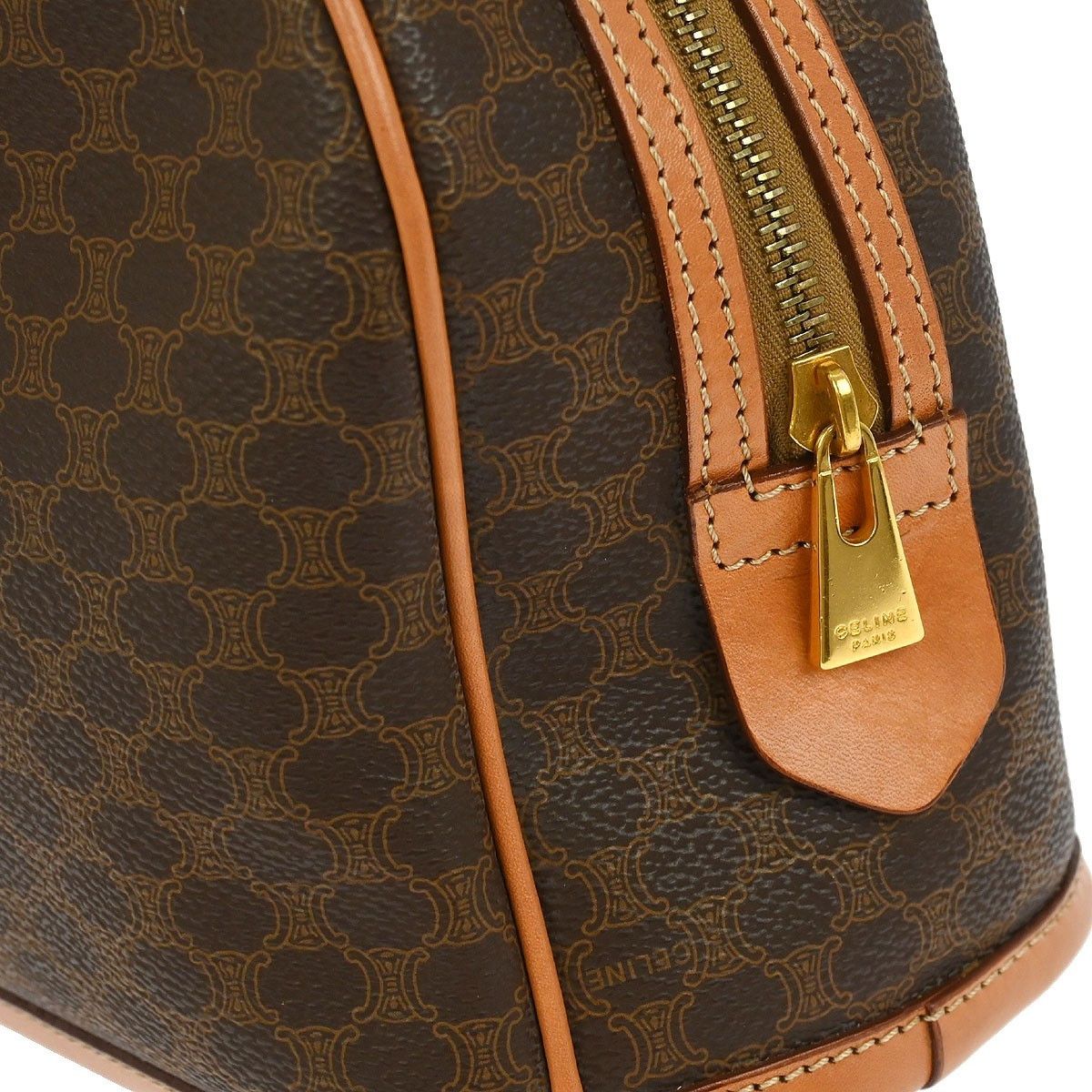 Celine Celine Vintage Macadam Handbag Canvas and Leather Size ONE SIZE - 3 Thumbnail