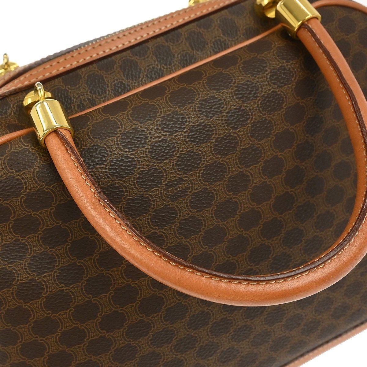 Celine Celine Vintage Macadam Handbag Canvas and Leather Size ONE SIZE - 7 Thumbnail