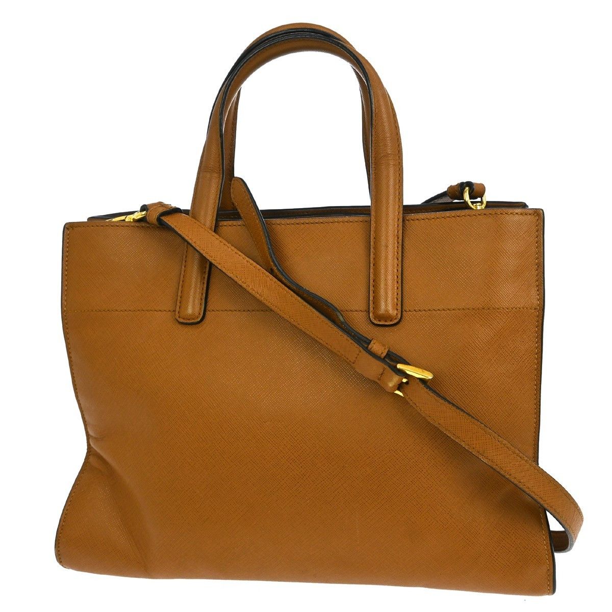 Prada Prada Soft Triple Pocket Convertible Tote Saffiano Leather Size ONE SIZE - 2 Thumbnail