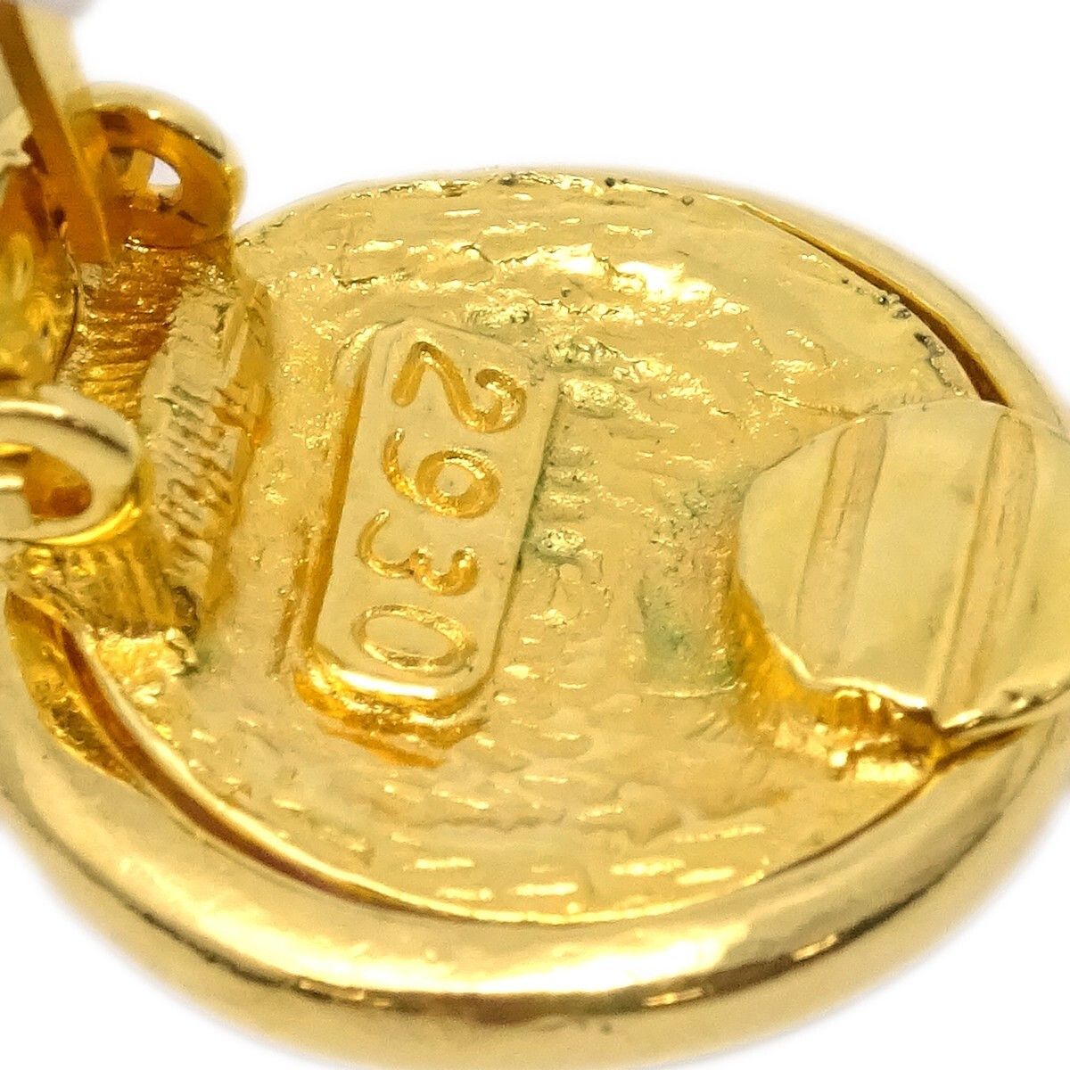 Chanel Chanel Vintage CC Round Drop Clip-On Earrings Metal Size ONE SIZE - 4 Thumbnail