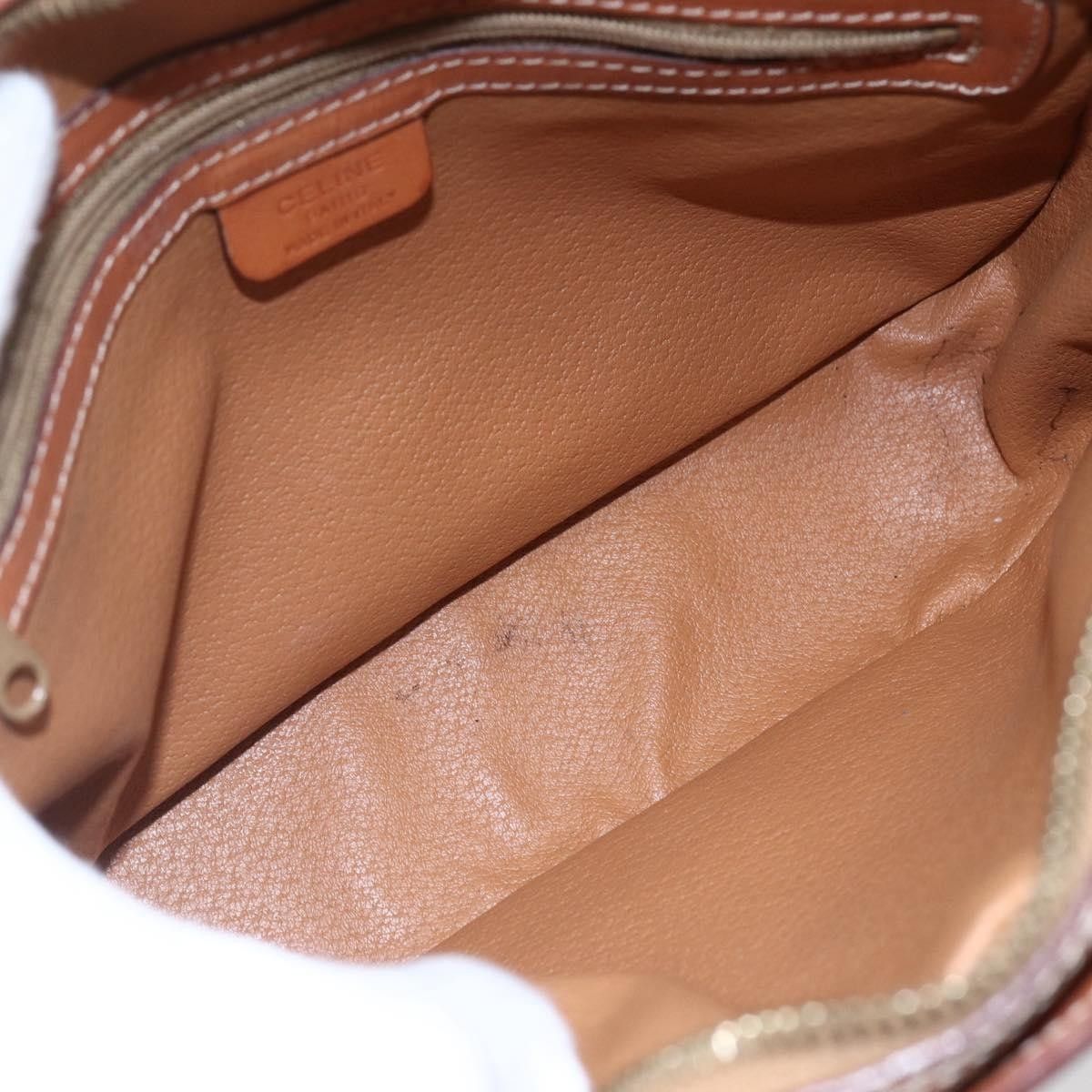 Celine Celine Vintage Macadam Shoulder Bag Canvas and Leather Size ONE SIZE - 5 Thumbnail