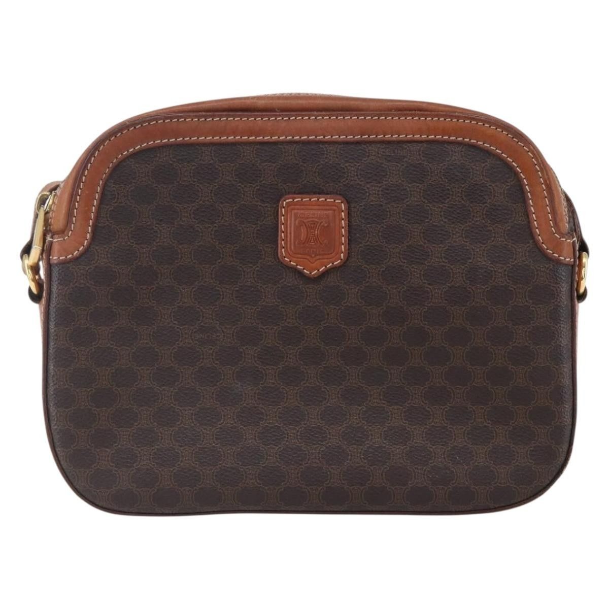 Celine Celine Vintage Macadam Shoulder Bag Canvas and Leather Size ONE SIZE - 18 Thumbnail