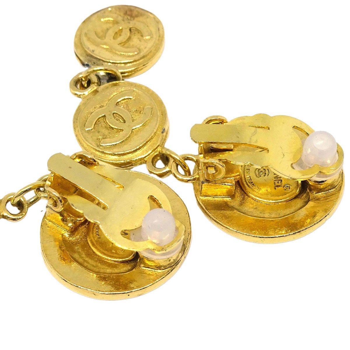 Chanel Chanel Vintage Triple cc earrings Metal Size ONE SIZE - 3 Thumbnail