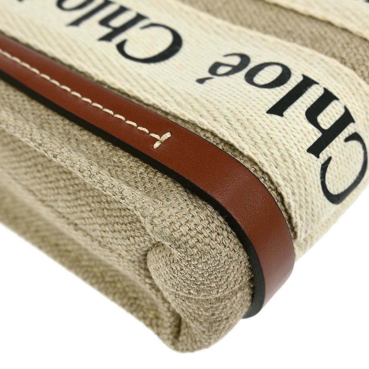 Chloe Chloe Woody Convertible Tote Canvas with Leather Size ONE SIZE - 6 Thumbnail
