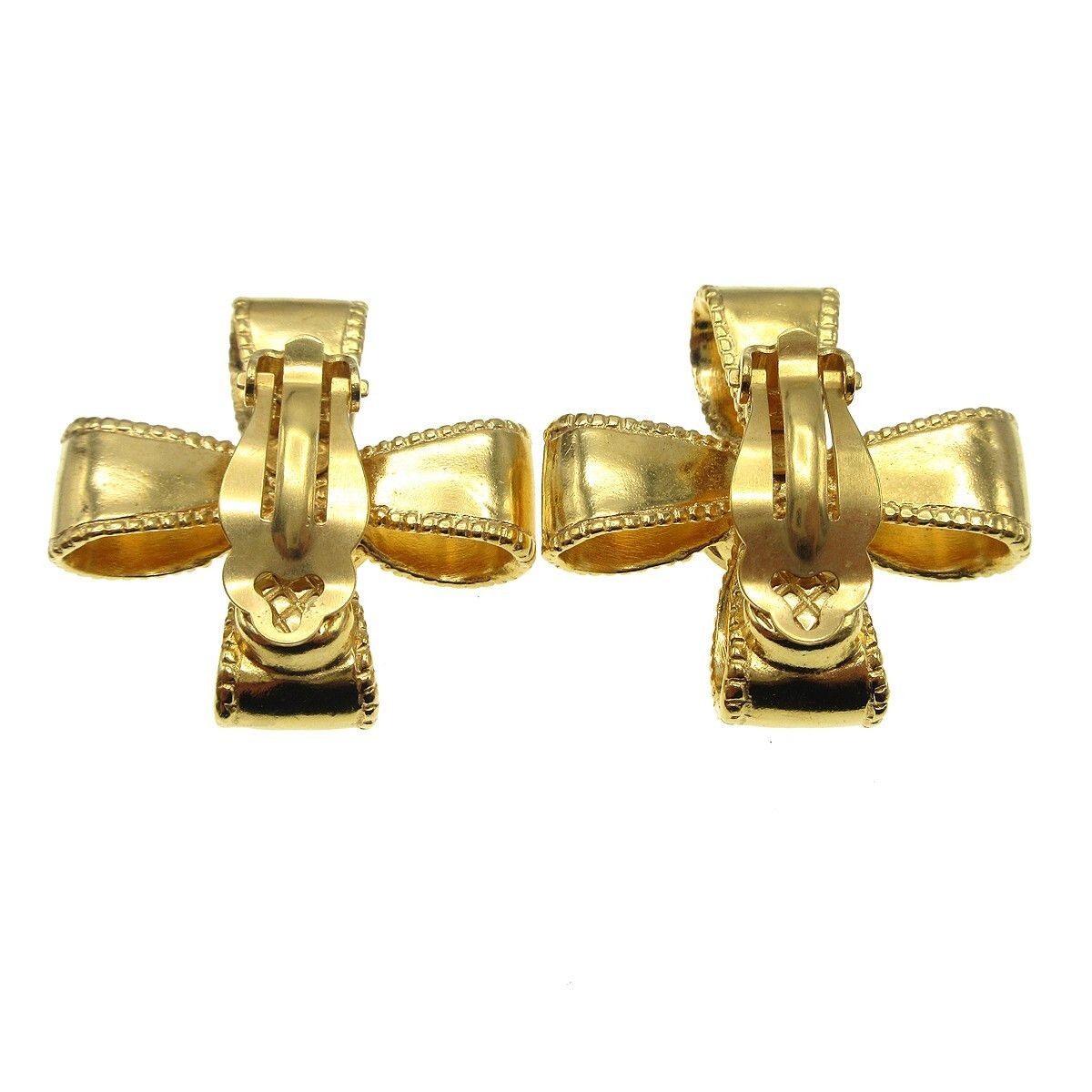 Chanel Chanel Vintage CC Clover Clip-On Earrings Metal Size ONE SIZE - 2 Thumbnail