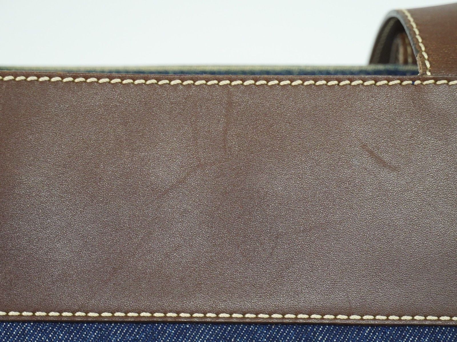 Chanel Chanel Vintage CC Tote Denim with Leather Size ONE SIZE - 16 Thumbnail