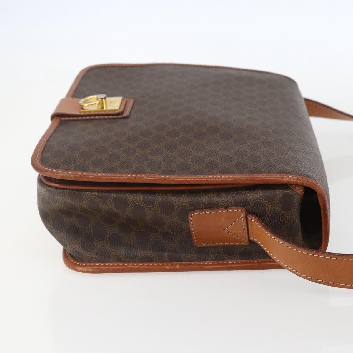 Celine Celine Vintage Macadam Shoulder Bag Canvas and Leather Size ONE SIZE - 4 Thumbnail