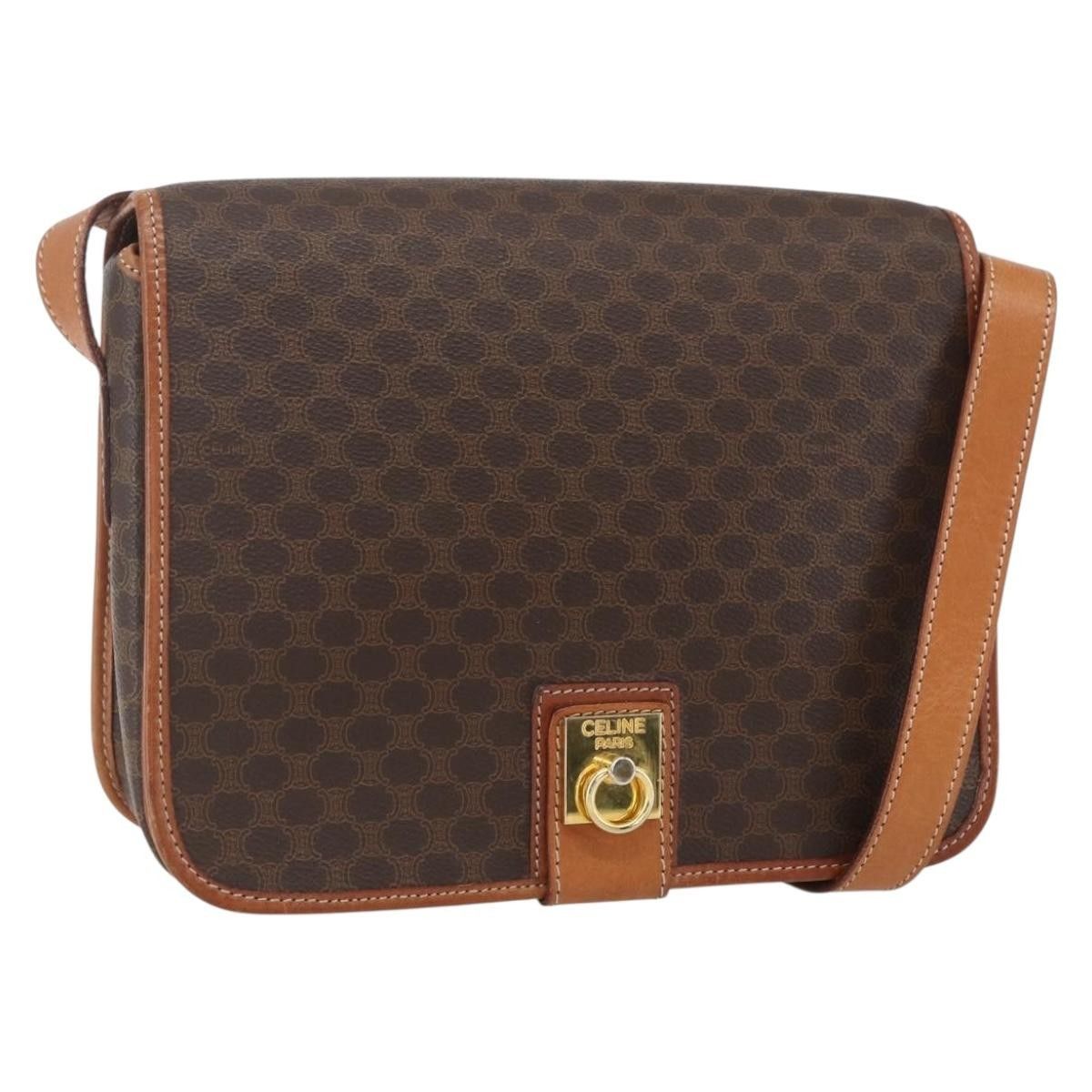 Celine Celine Vintage Macadam Shoulder Bag Canvas and Leather Size ONE SIZE - 17 Thumbnail