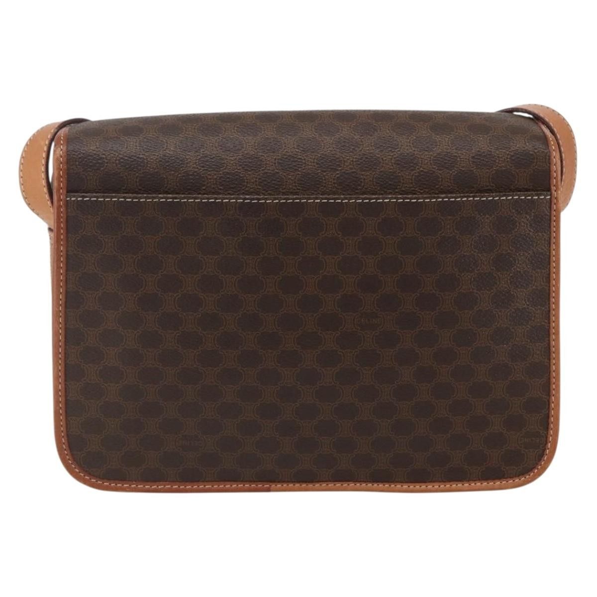 Celine Celine Vintage Macadam Shoulder Bag Canvas and Leather Size ONE SIZE - 2 Thumbnail