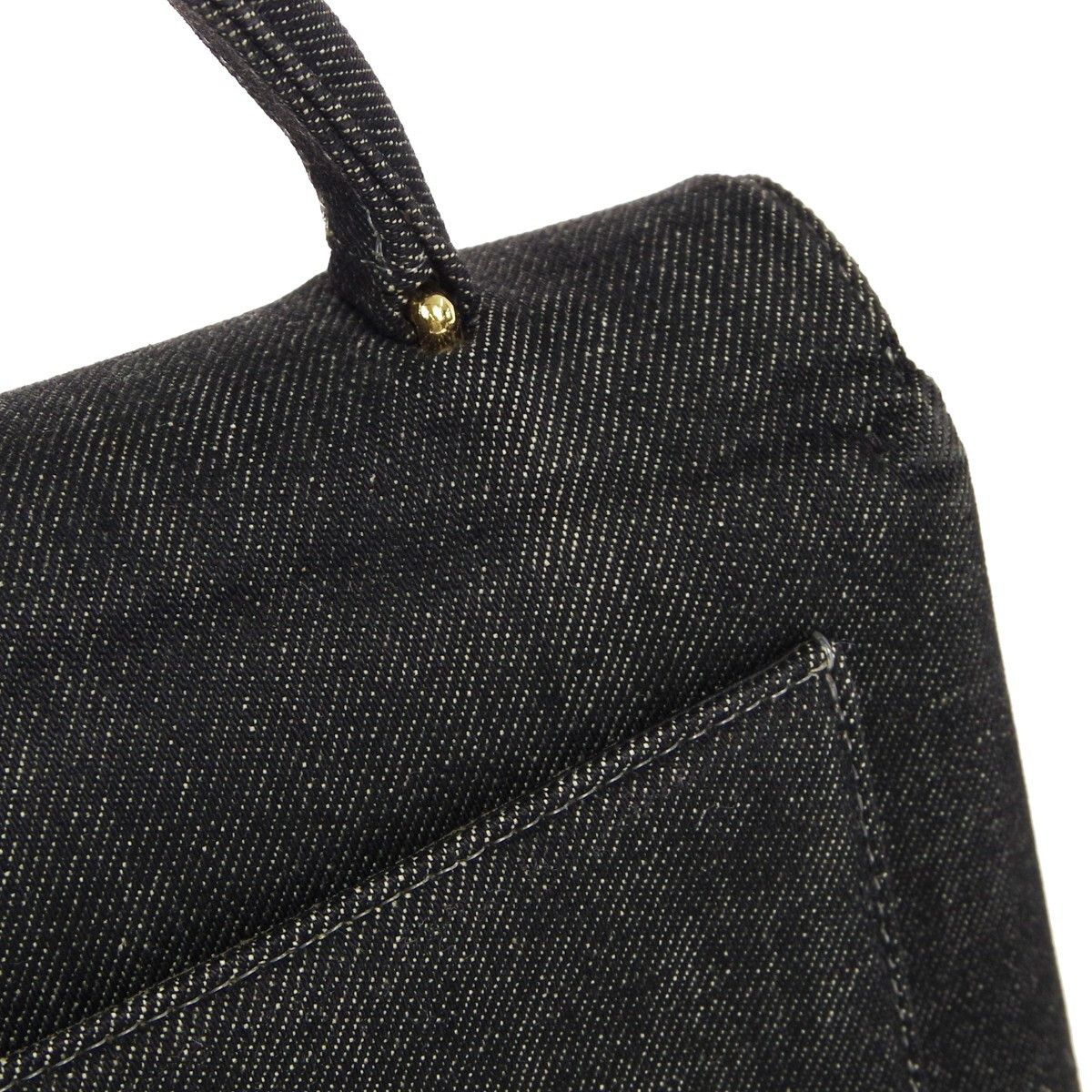 Chanel Chanel Vintage Classic Top Handle Flap Bag Denim Size ONE SIZE - 12 Thumbnail