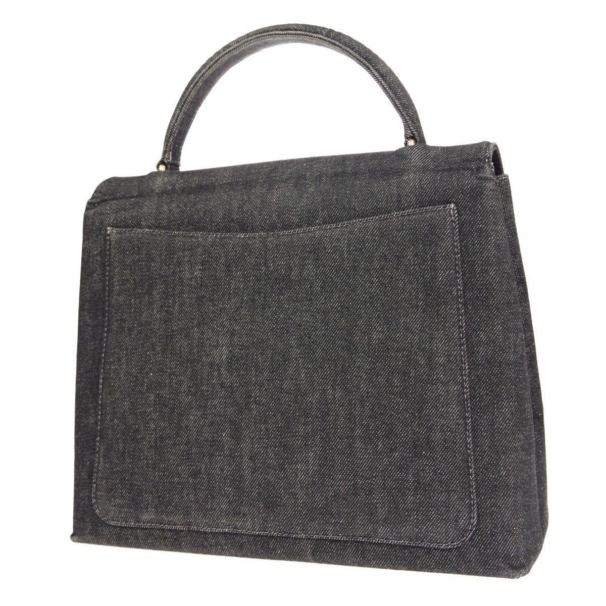 Chanel Chanel Vintage Classic Top Handle Flap Bag Denim Size ONE SIZE - 2 Thumbnail
