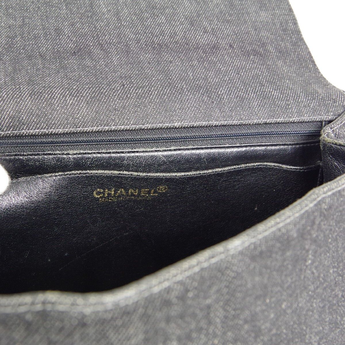 Chanel Chanel Vintage Classic Top Handle Flap Bag Denim Size ONE SIZE - 5 Thumbnail