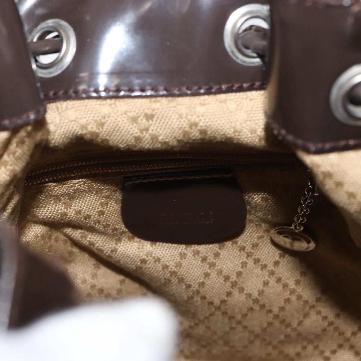 Gucci Gucci Vintage Bamboo Sling Backpack Nylon Size ONE SIZE - 17 Thumbnail