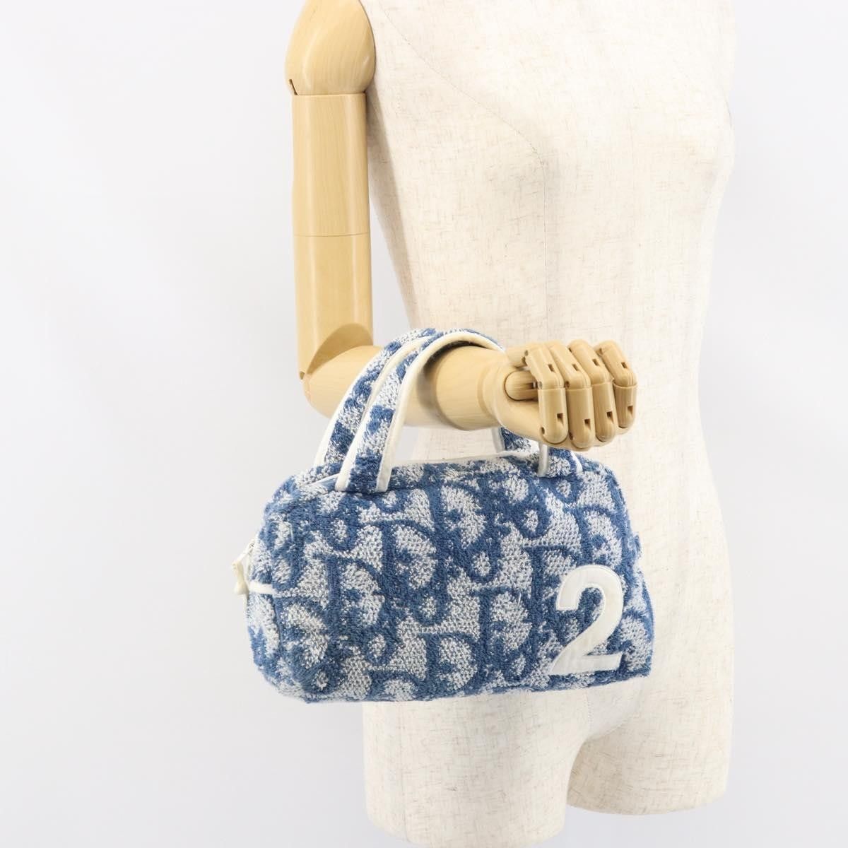 Dior Christian Dior Vintage Trotter Handbag Canvas Size ONE SIZE - 14 Thumbnail
