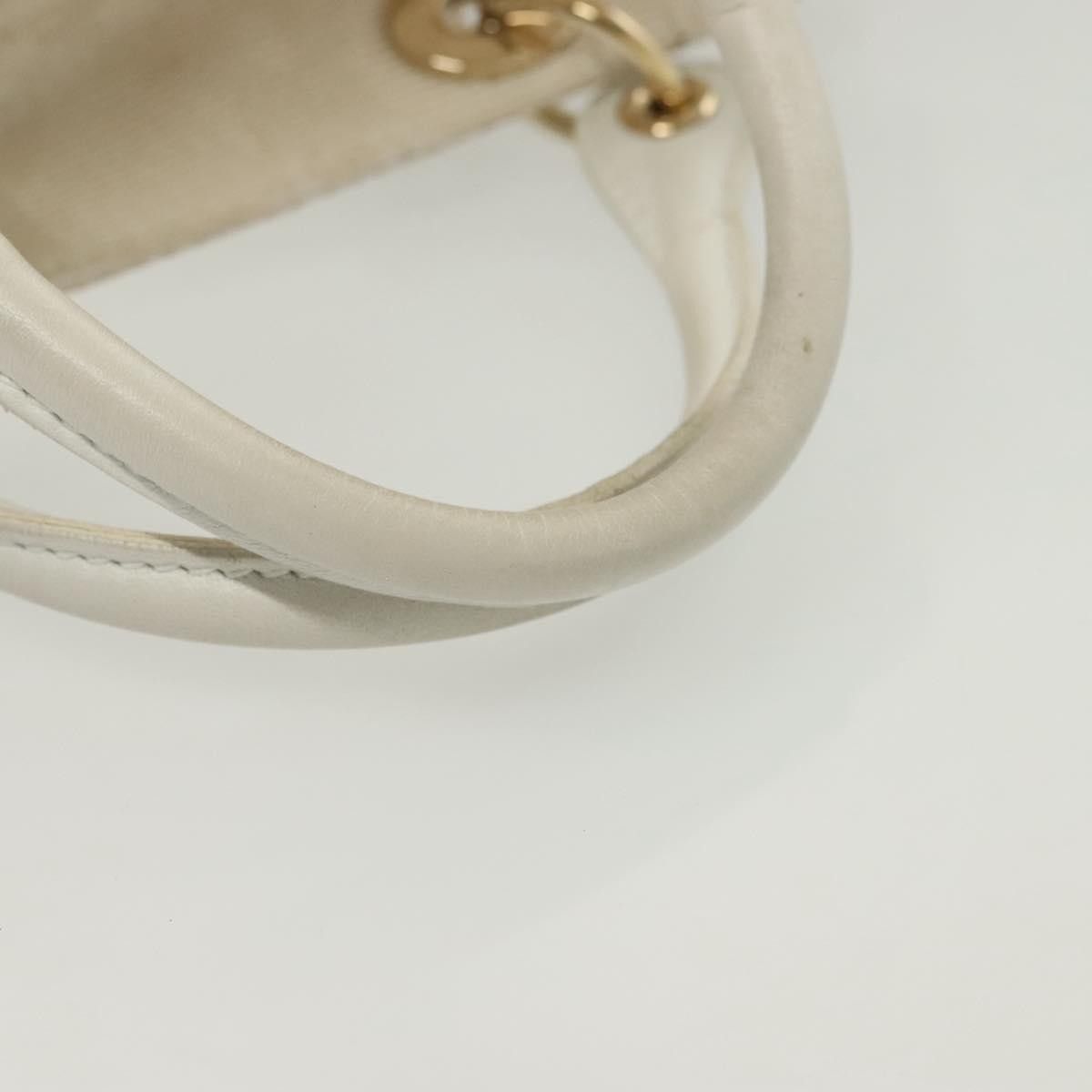 Dior Christian Dior Cannage Handbag Canvas Size ONE SIZE - 8 Thumbnail