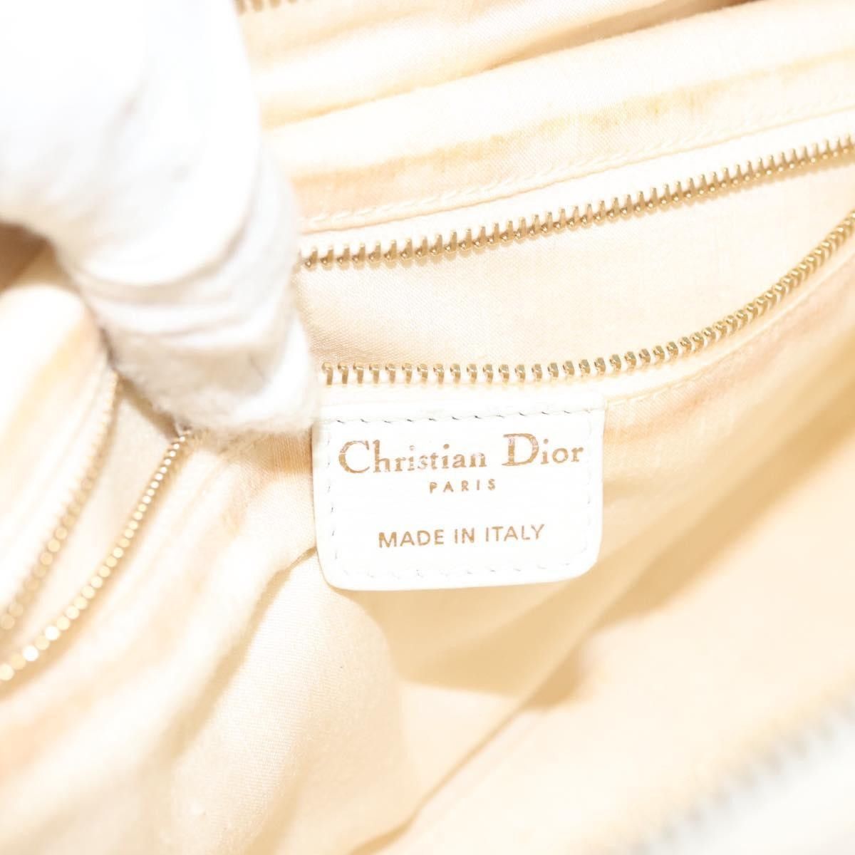 Dior Christian Dior Cannage Handbag Canvas Size ONE SIZE - 7 Thumbnail