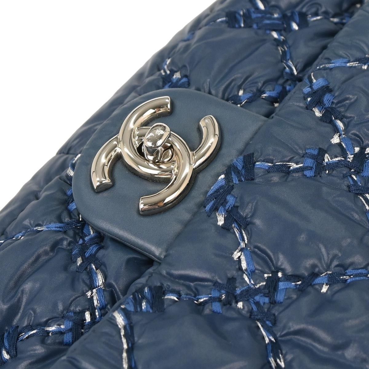 Chanel Chanel Tweed On Stitch Flap Bag Quilted Nylon Size ONE SIZE - 8 Thumbnail