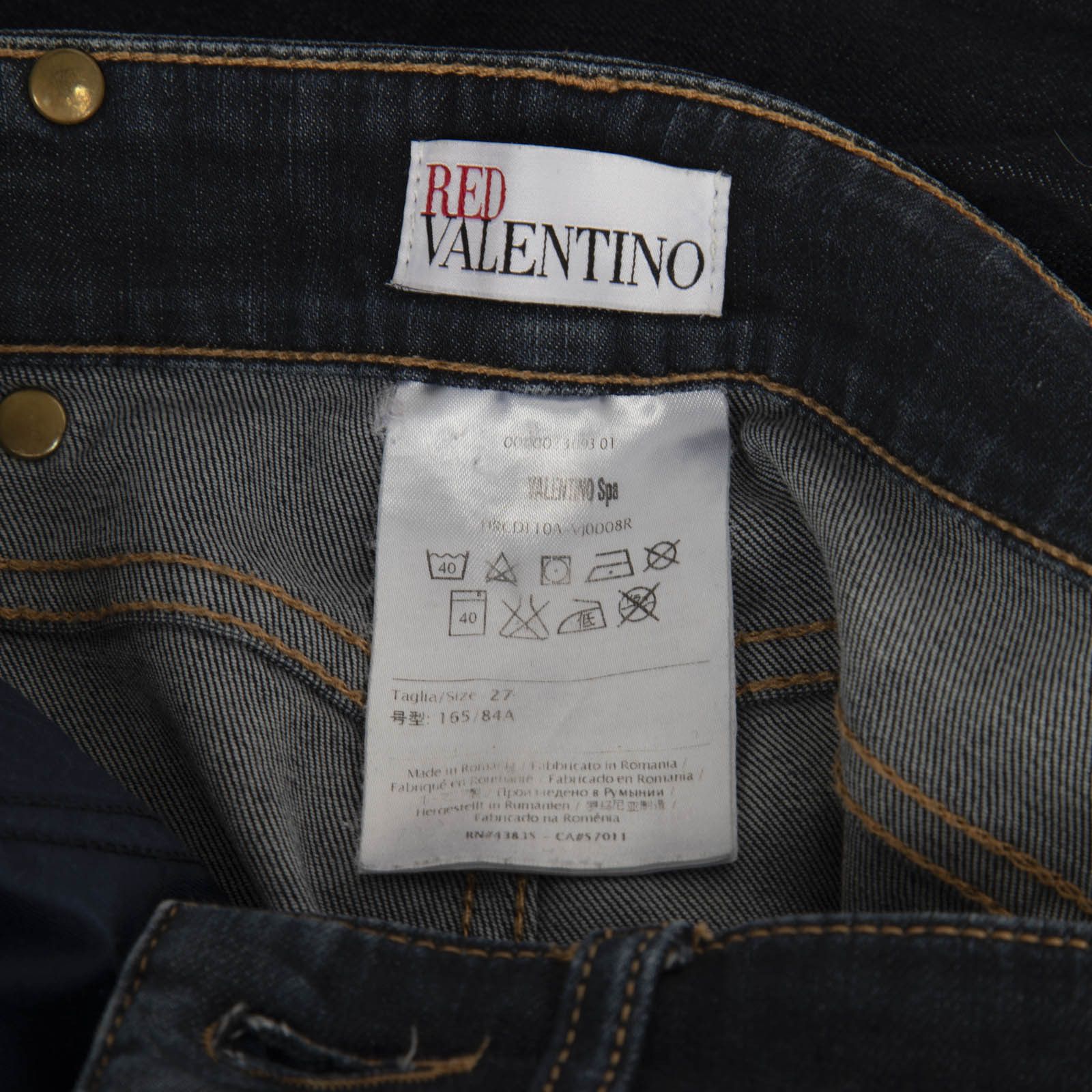 Valentino Red Valentino Blue Denim Skinny Jeans Size 28" / US 6 / IT 42 - 4 Thumbnail