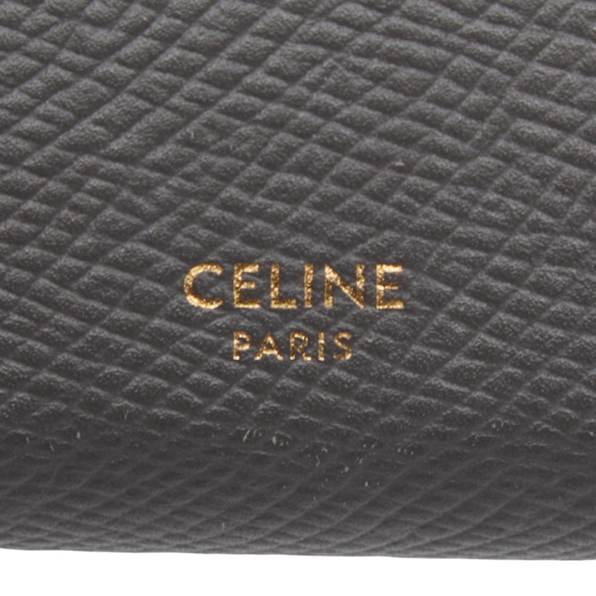 Celine Celine Tri-fold Wallet Gray Leather Women's CELINE Size ONE SIZE - 8 Thumbnail
