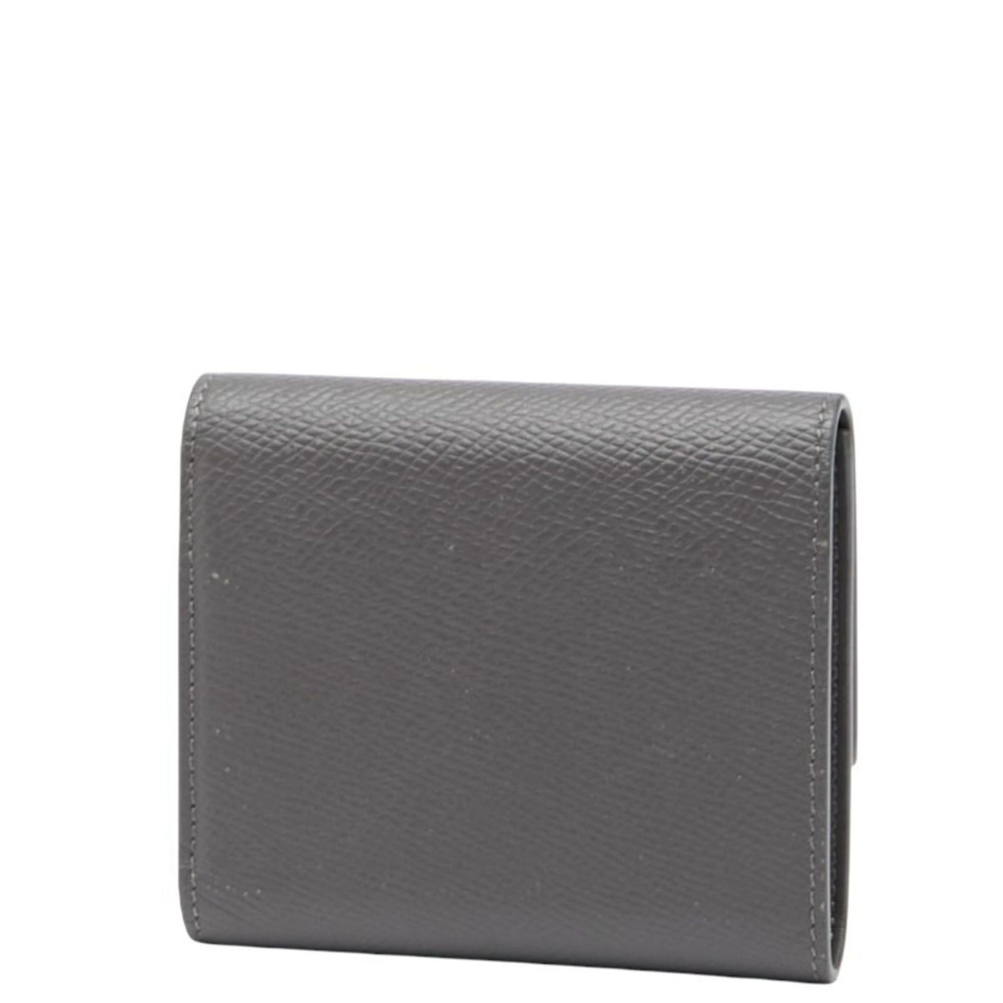 Celine Celine Tri-fold Wallet Gray Leather Women's CELINE Size ONE SIZE - 2 Thumbnail