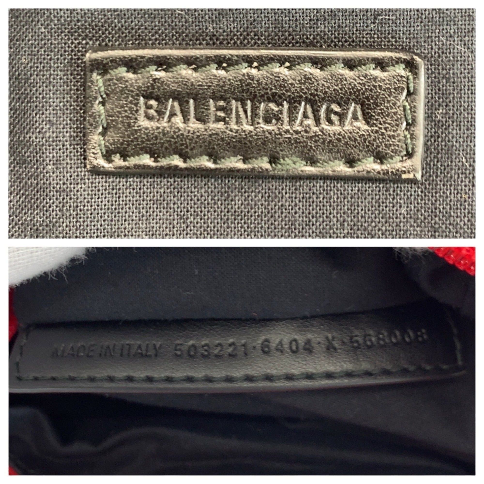 Balenciaga BALENCIAGA Explorer Red and Black Canvas 503221 Backpack/Daypack, Unisex, Women's Size ONE SIZE - 4 Thumbnail