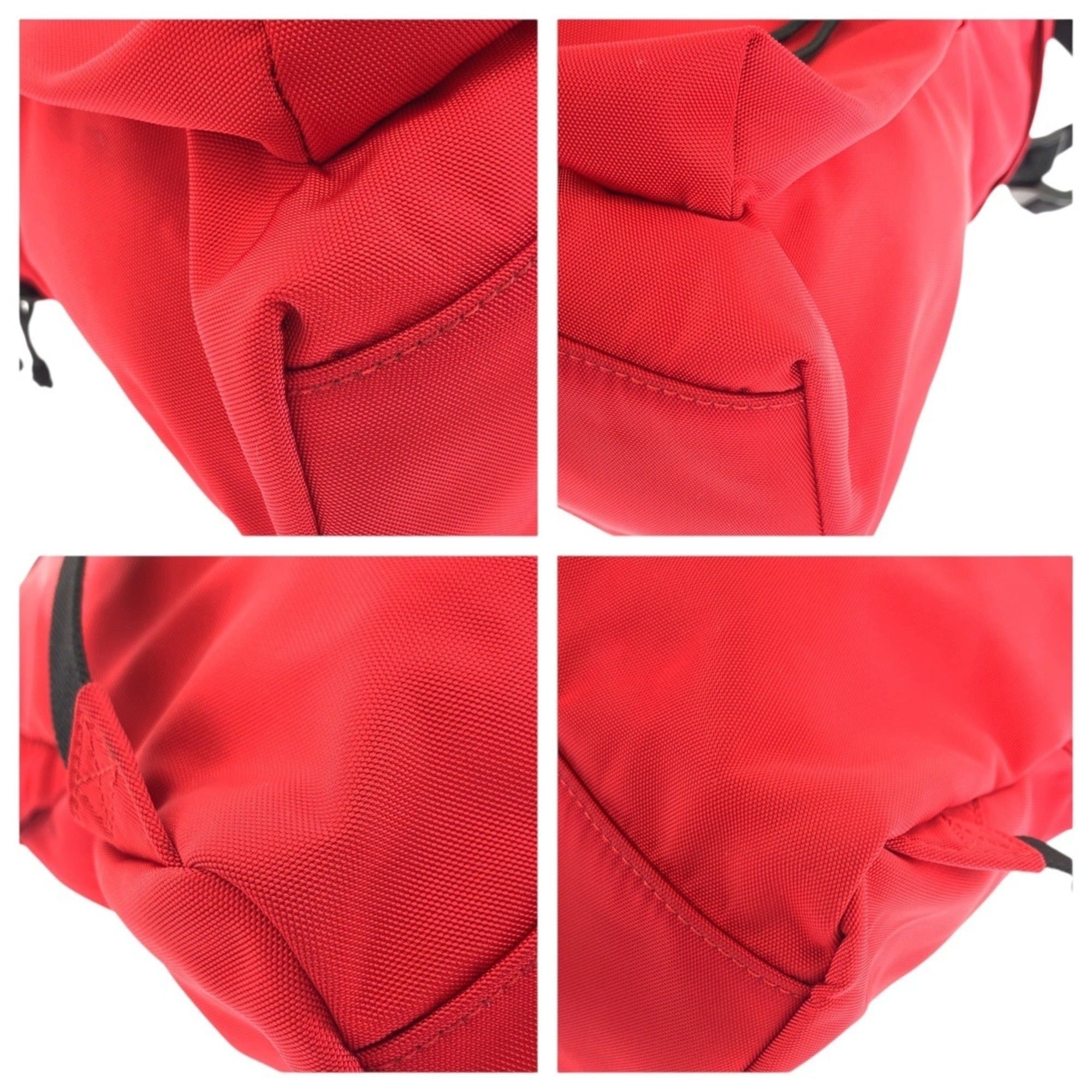 Balenciaga BALENCIAGA Explorer Red and Black Canvas 503221 Backpack/Daypack, Unisex, Women's Size ONE SIZE - 3 Thumbnail