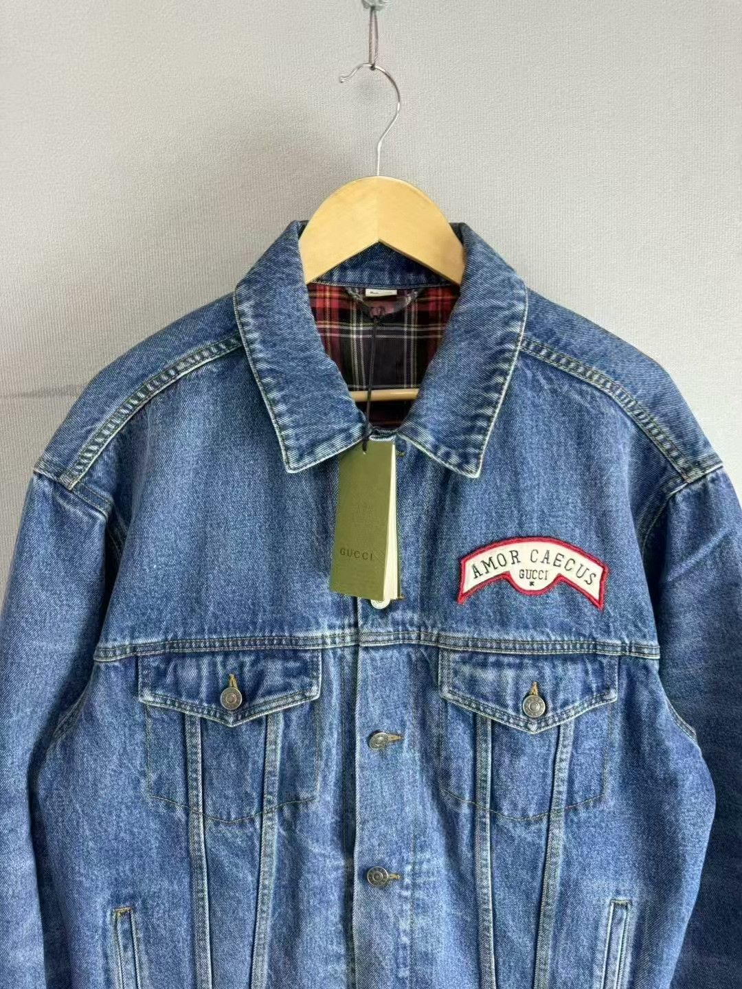 Gucci gucci blue denim jacket with double g logo Size US M / EU 48-50 / 2 - 2 Thumbnail