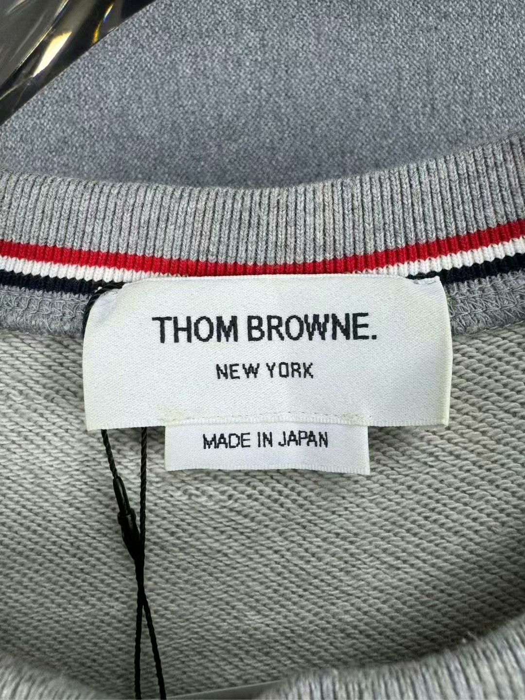 Thom Browne thom browne gray striped knit sweatshirt Size US M / EU 48-50 / 2 - 4 Thumbnail