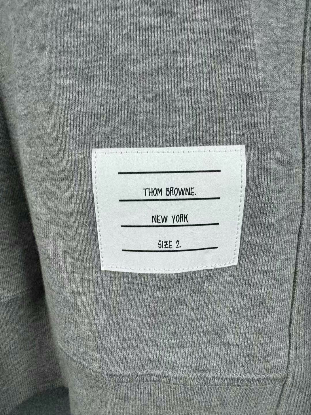 Thom Browne thom browne gray striped knit sweatshirt Size US M / EU 48-50 / 2 - 3 Thumbnail