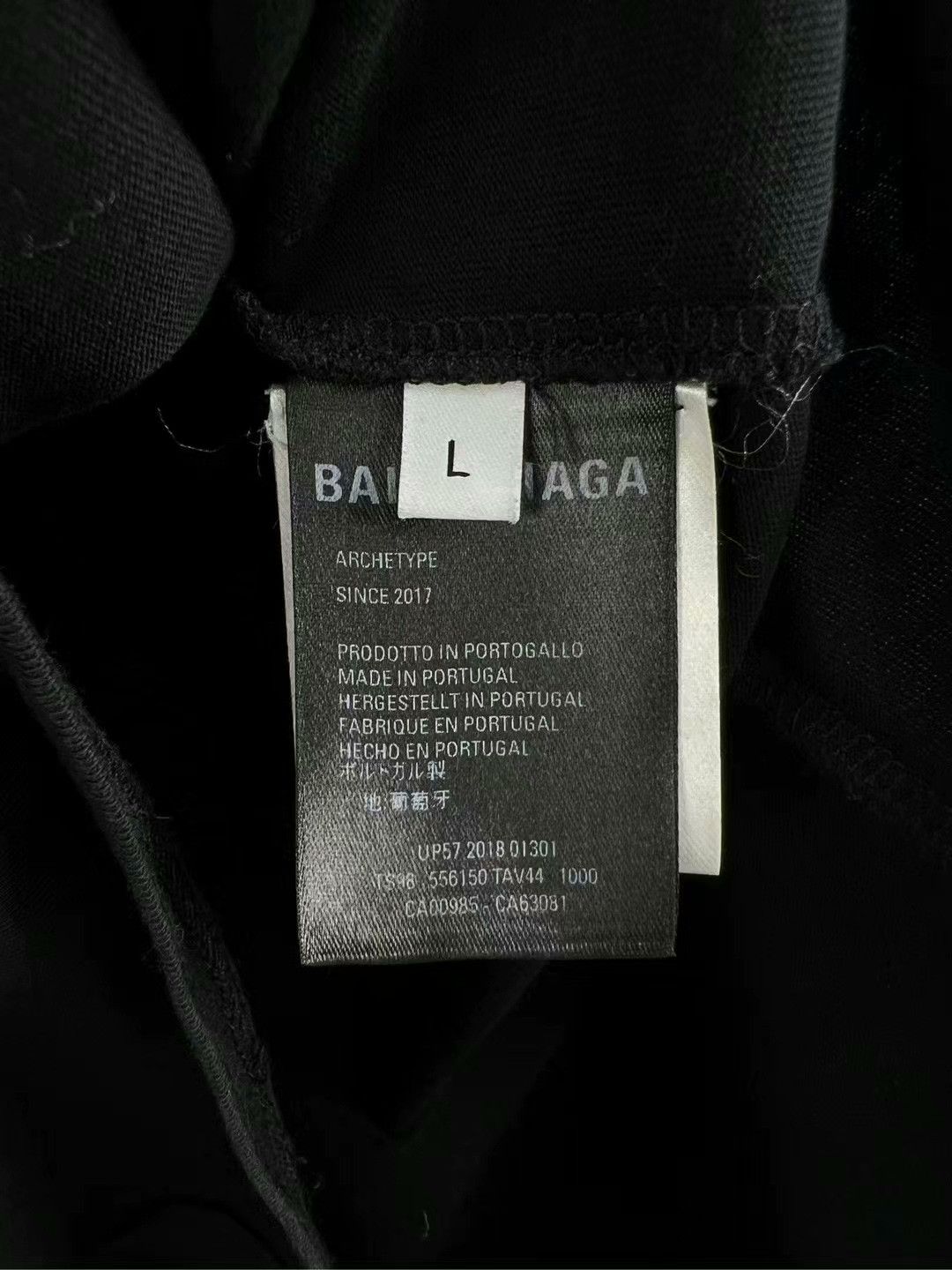 Balenciaga balenciaga black short sleeve t-shirt Size US L / EU 52-54 / 3 - 5 Thumbnail