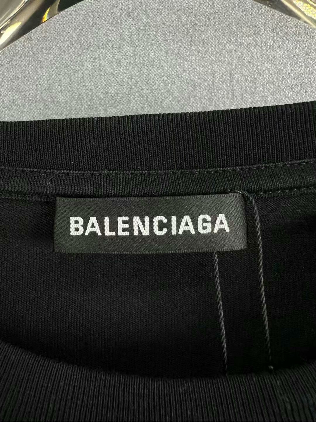 Balenciaga balenciaga black short sleeve t-shirt Size US L / EU 52-54 / 3 - 4 Thumbnail