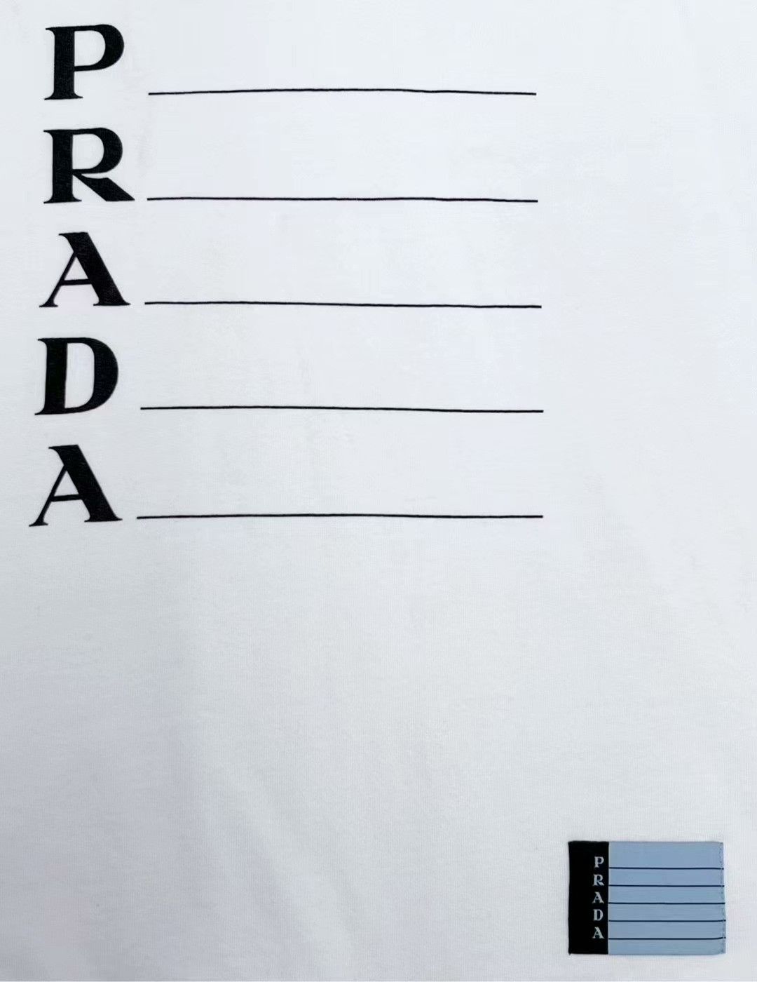 Prada prada white logo hoodie with triangle tag Size US M / EU 48-50 / 2 - 4 Thumbnail