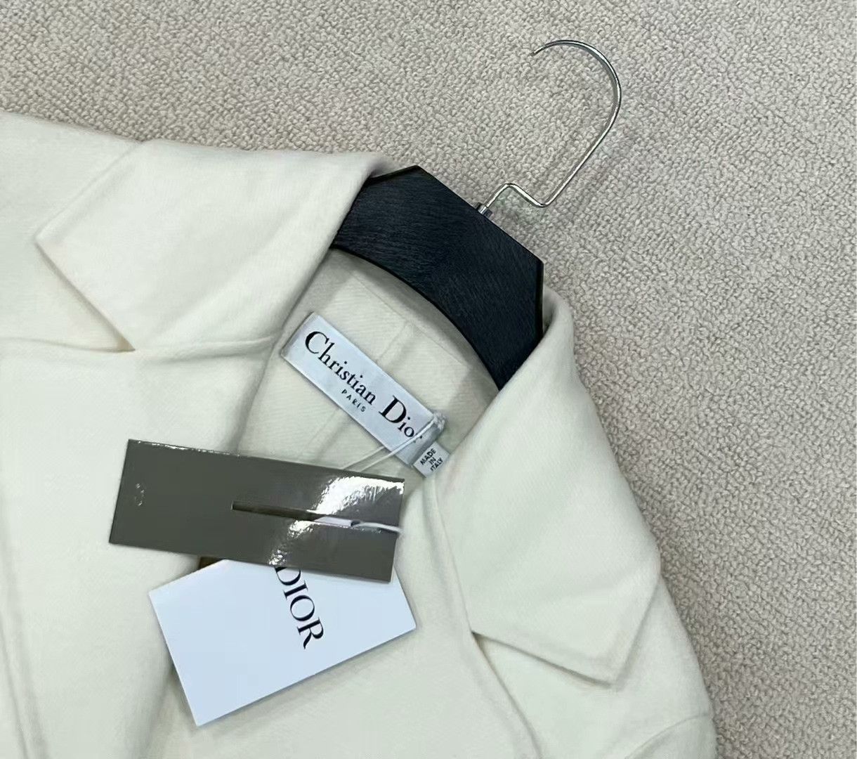 Dior Dior White Double-Breasted Cashmere Blend Coat Size S / US 4 / IT 40 - 3 Thumbnail