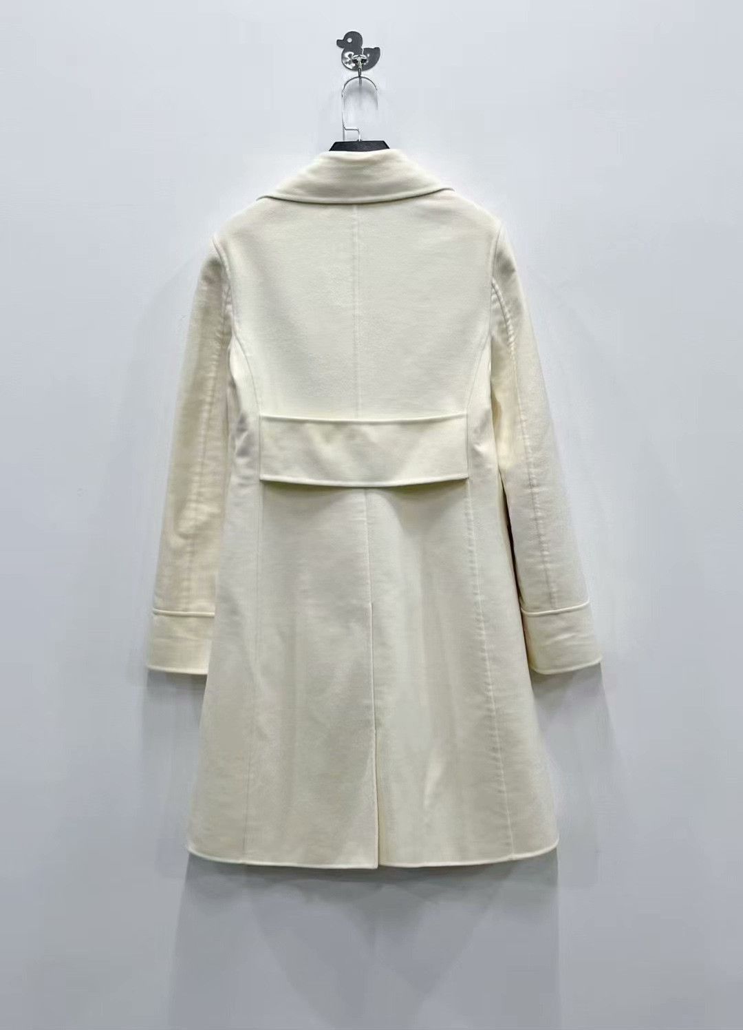 Dior Dior White Double-Breasted Cashmere Blend Coat Size S / US 4 / IT 40 - 2 Thumbnail