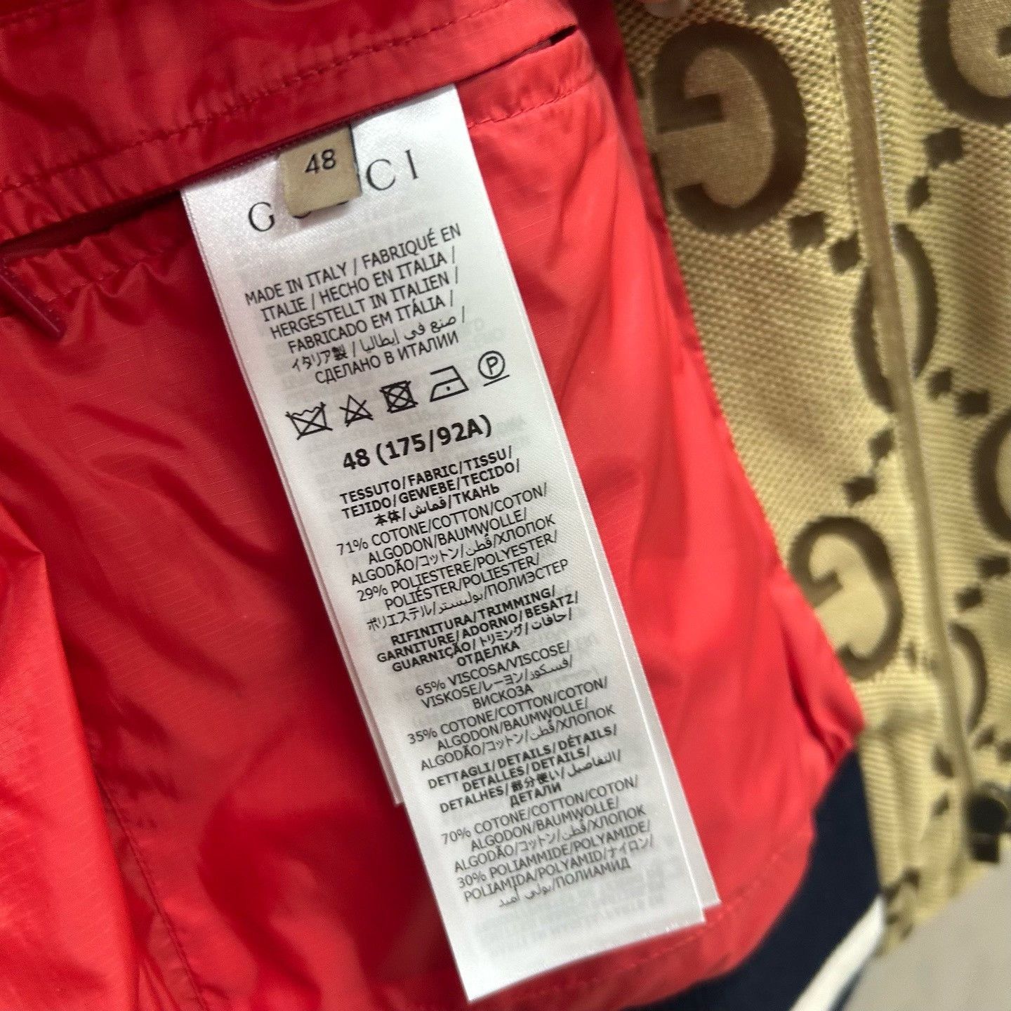 Gucci gucci all-over logo zip-up jacket Size US L / EU 52-54 / 3 - 4 Thumbnail