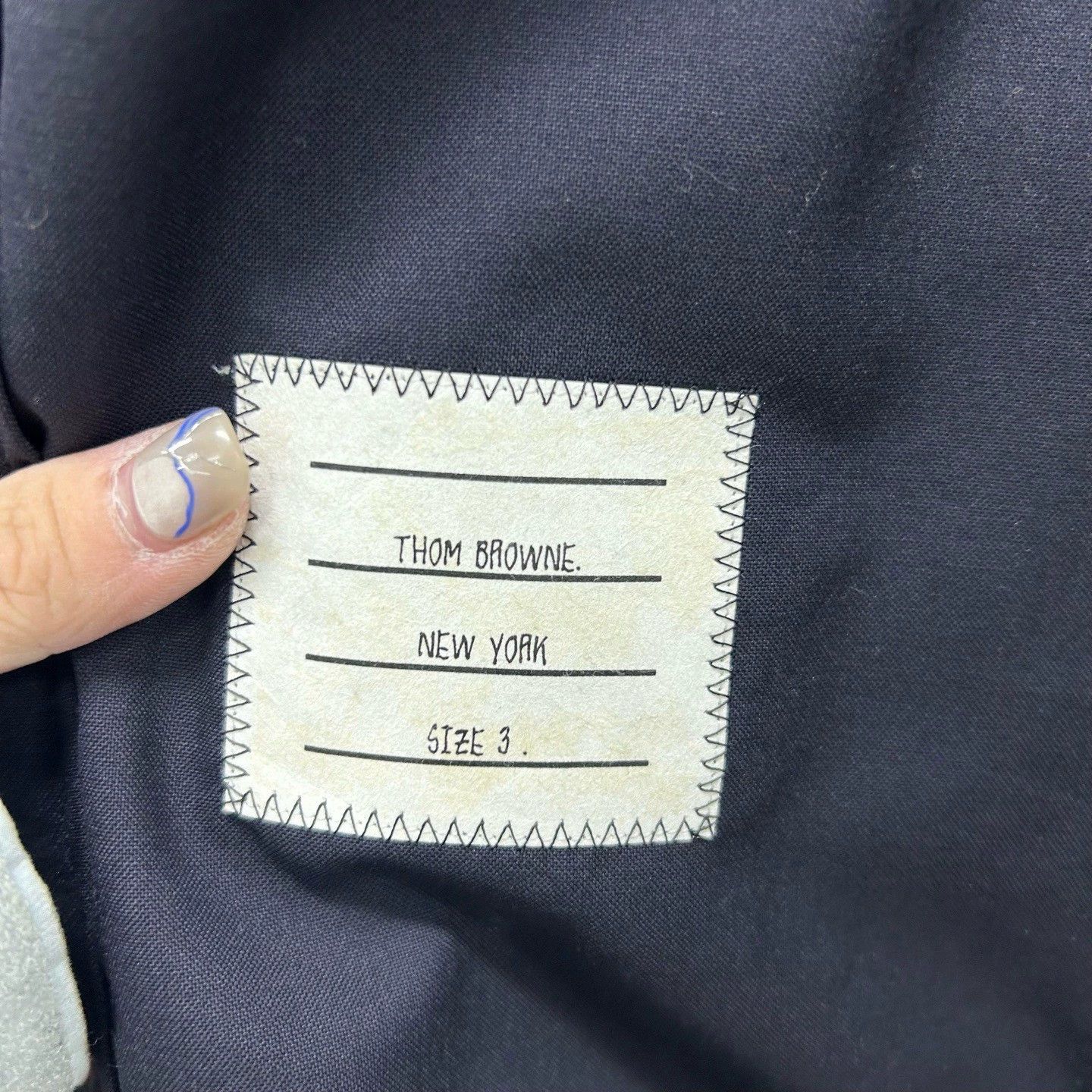 Thom Browne Thom Browne Navy Wool Striped Jacket Size US M / EU 48-50 / 2 - 3 Thumbnail