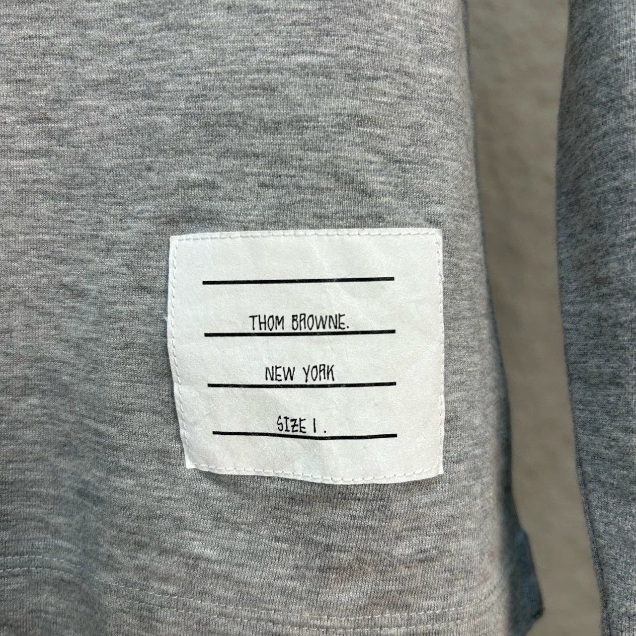 Thom Browne thom browne gray long sleeve sweatshirt Size US S / EU 44-46 / 1 - 5 Thumbnail