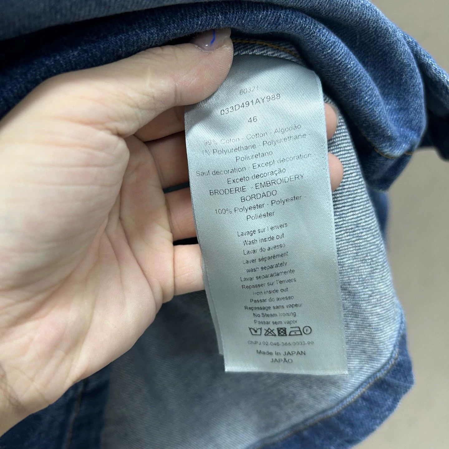Dior dior x stussy embroidered denim jacket Size US M / EU 48-50 / 2 - 4 Thumbnail