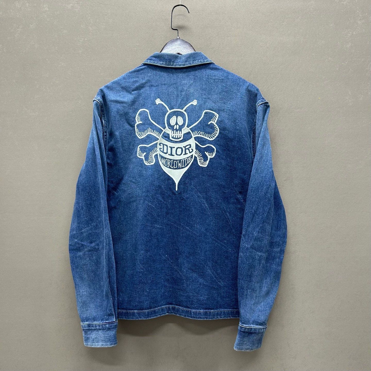 Dior dior x stussy embroidered denim jacket Size US M / EU 48-50 / 2 - 2 Thumbnail