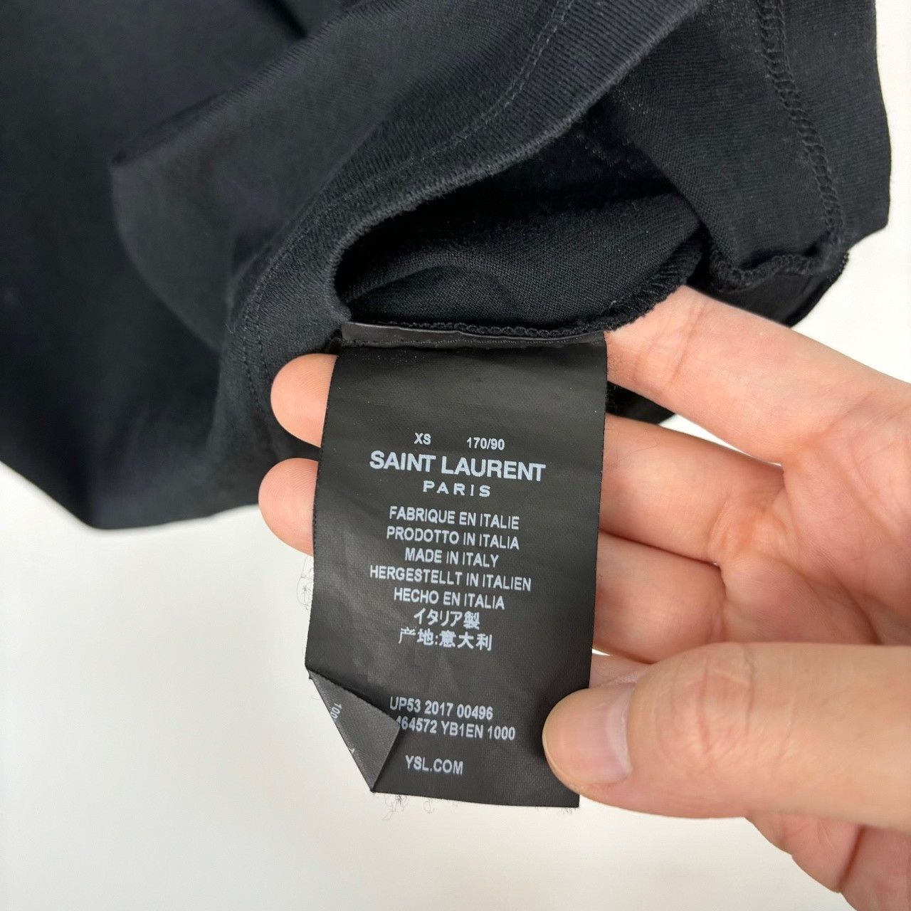 Saint Laurent Paris saint laurent classic logo short sleeve t-shirt Size US XS / EU 42 / 0 - 4 Thumbnail