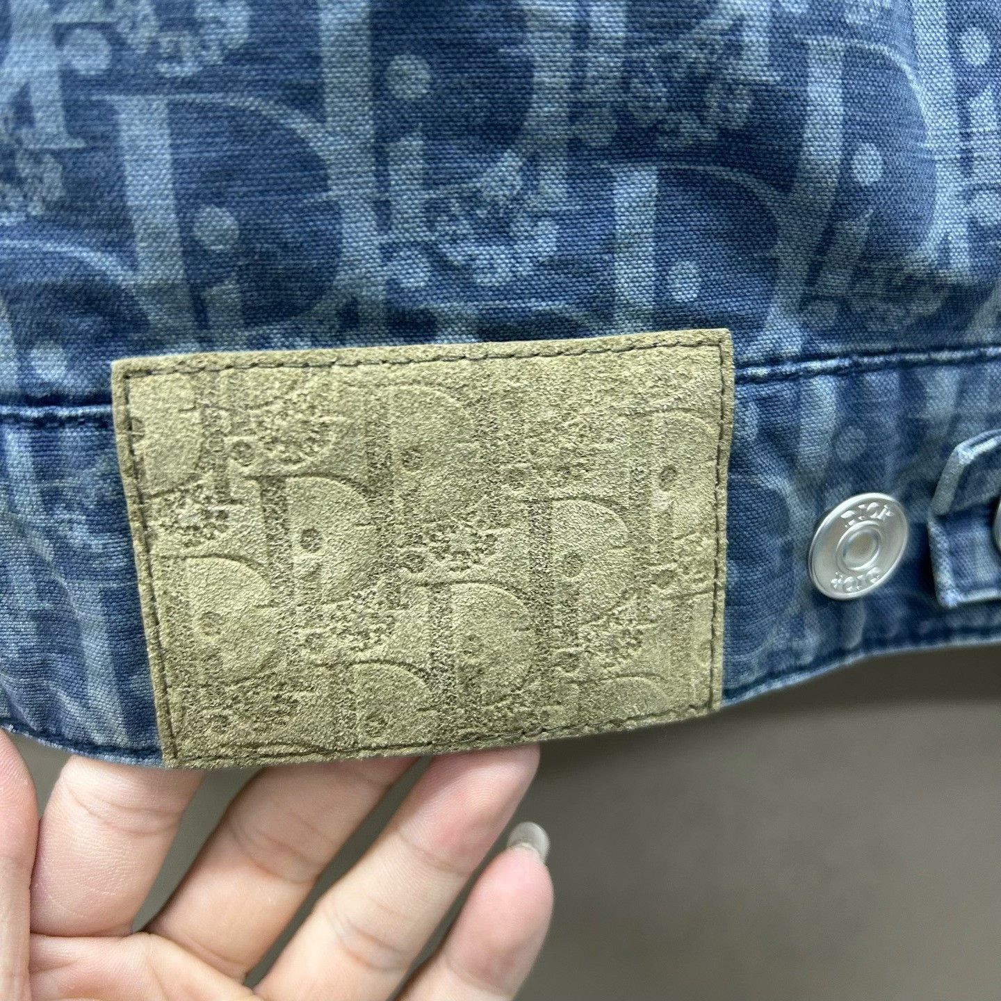 Dior dior cotton logo printed denim jacket Size US L / EU 52-54 / 3 - 3 Thumbnail