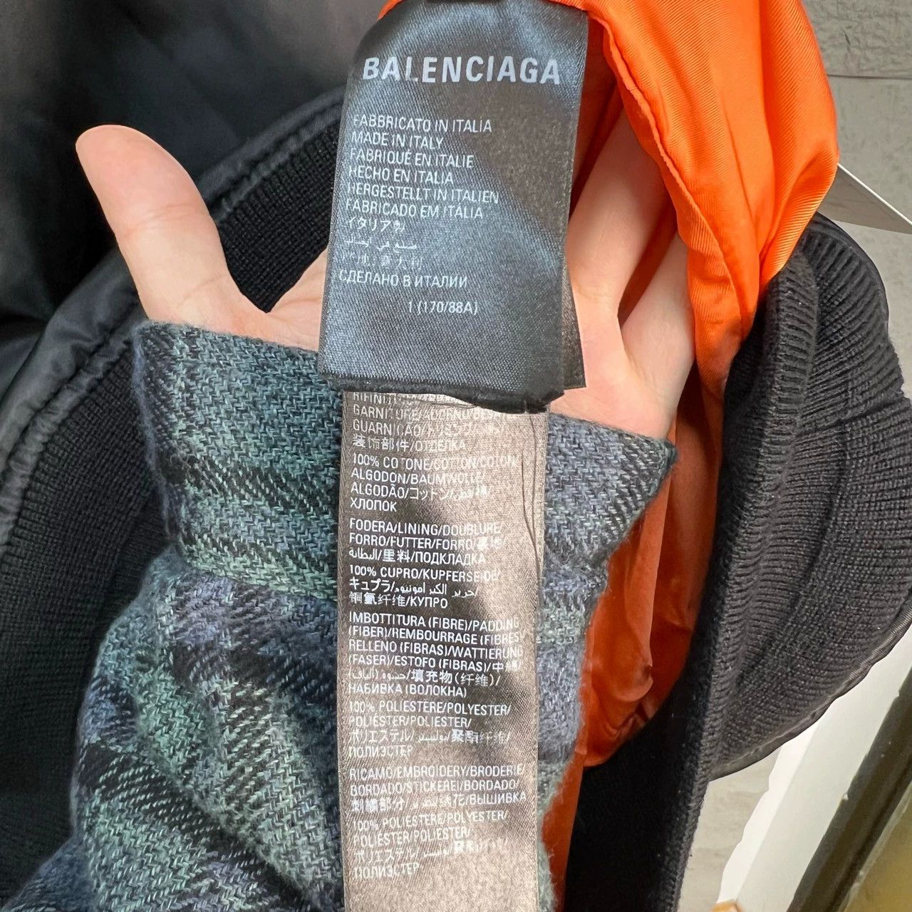 Balenciaga Balenciaga Black and Orange Pullover Jacket Size US L / EU 52-54 / 3 - 4 Thumbnail