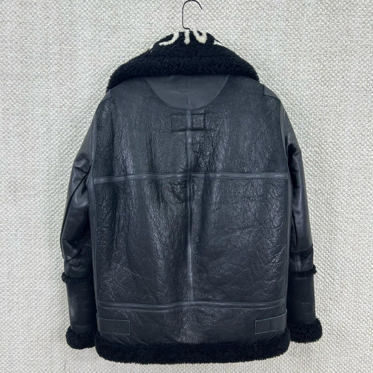 Balenciaga balenciaga black leather jacket with plush lining Size XS / US 0-2 / IT 36-38 - 2 Thumbnail