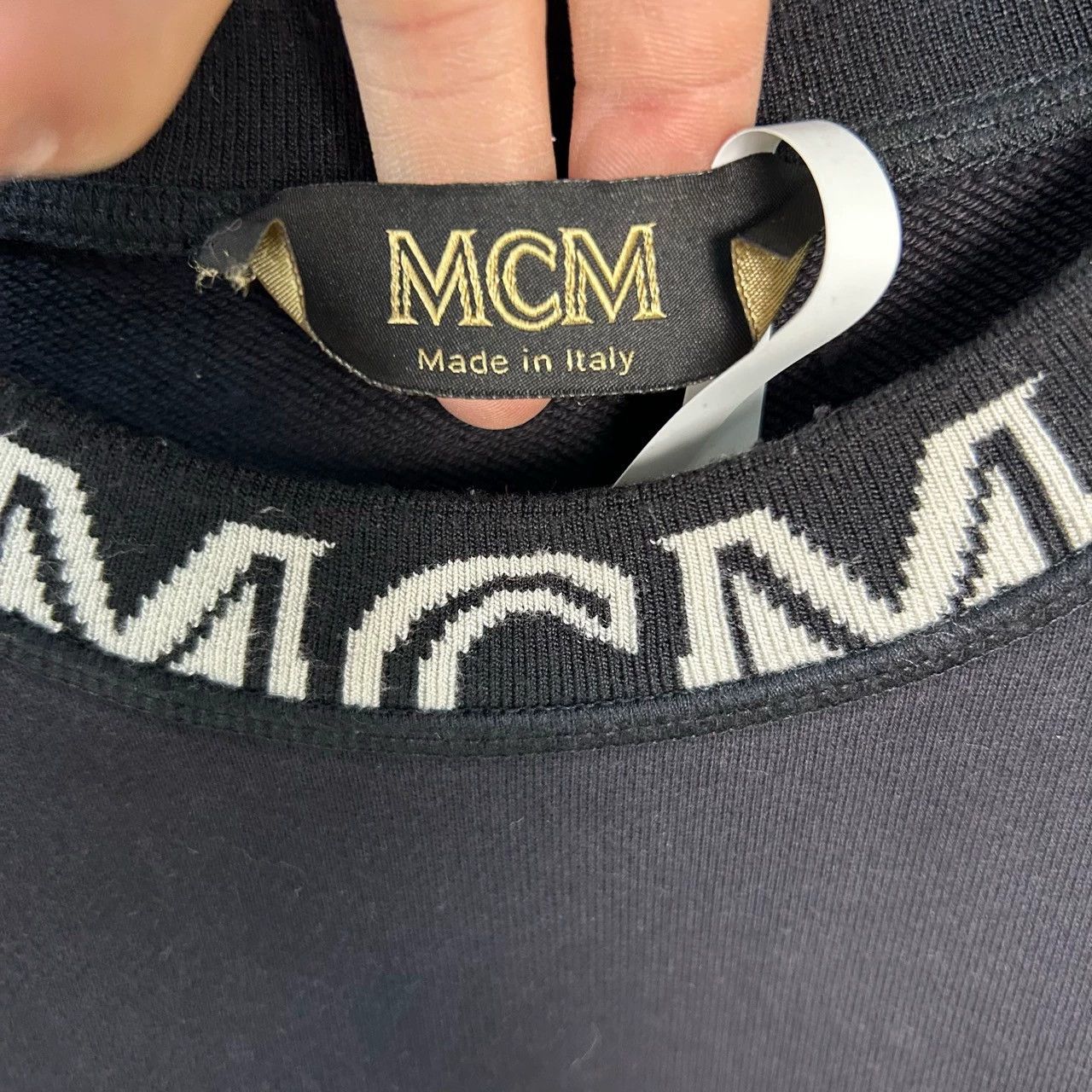 MCM MCM Black Logo Sweatshirt Size 165/84A Size US M / EU 48-50 / 2 - 3 Thumbnail