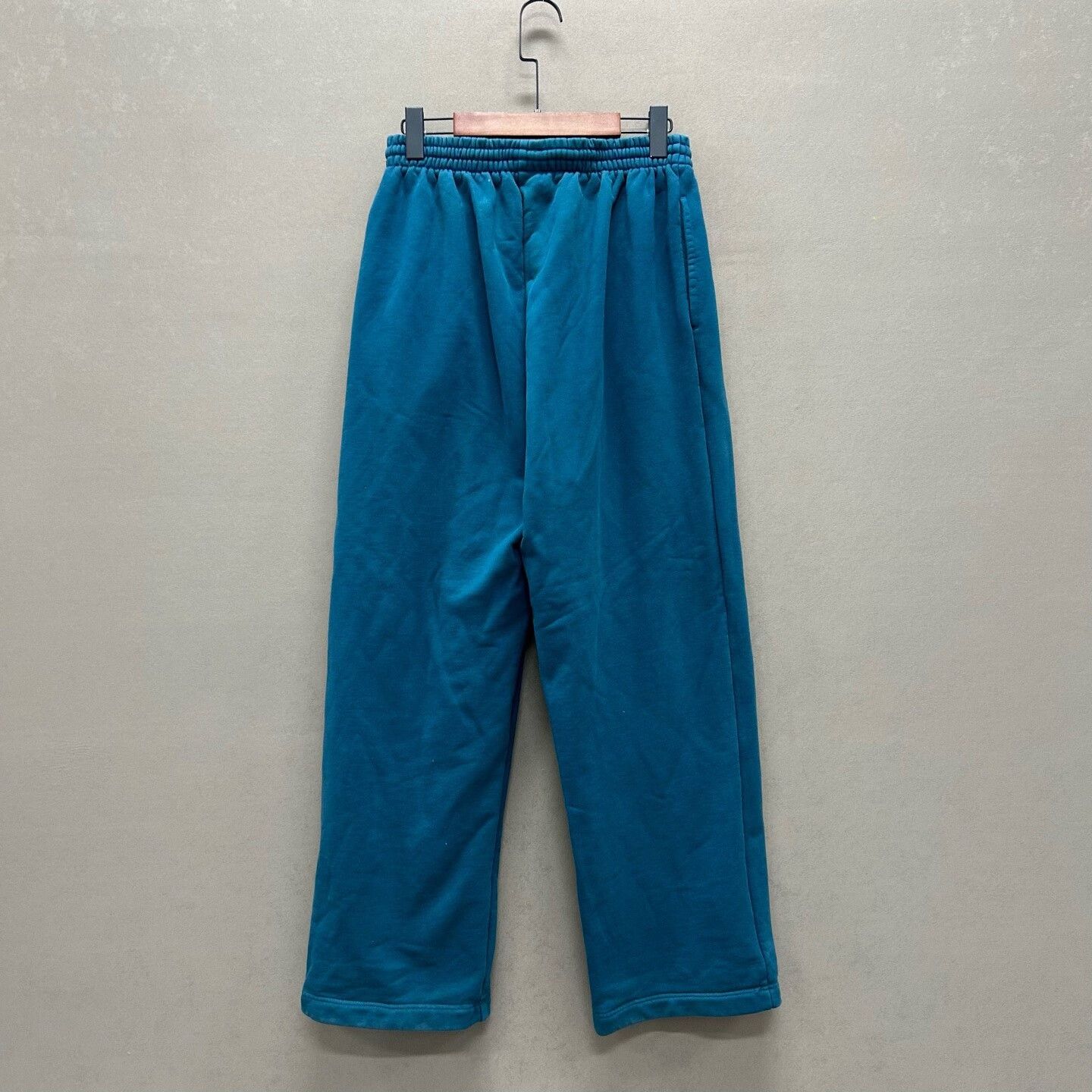 Balenciaga embroidered aqua blue jogger pants Size 23" - 2 Thumbnail