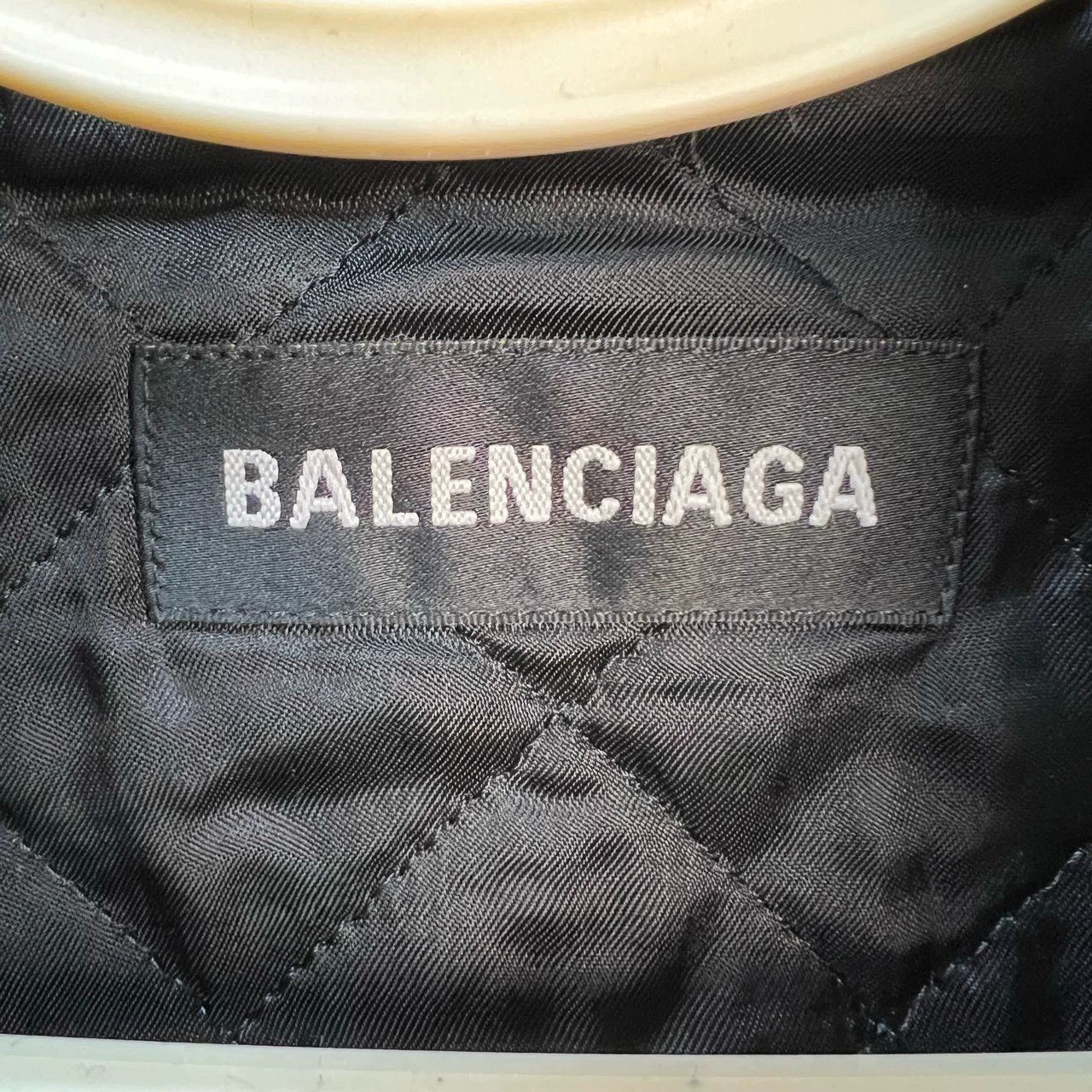 Balenciaga balenciaga black logo fleece jacket size 44 Size US L / EU 52-54 / 3 - 3 Thumbnail